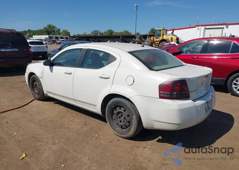 2008 Dodge Avenger Se z USA, uszkodzony, nr VIN 1B3LC46K38N631362
